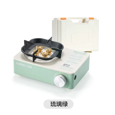 6.2kw five-burner stove green + storage box