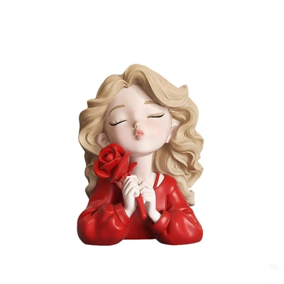Rose girl-red/12cm