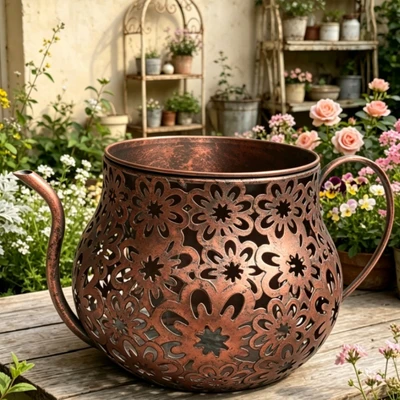 Antique bronze kettle