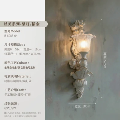 【a4 model】white gold lampshade style + free full spectrum tri-color light source