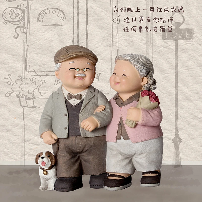 Love Accompanies You Along the Way, Daily Miscellaneous Couples, Old Men and Old Ladies, Warm Home Furnishings, Creative Wedding Room Decorations