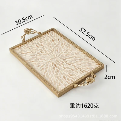 Three-dimensional flower handle-long gold leaf (weight 1620 grams)