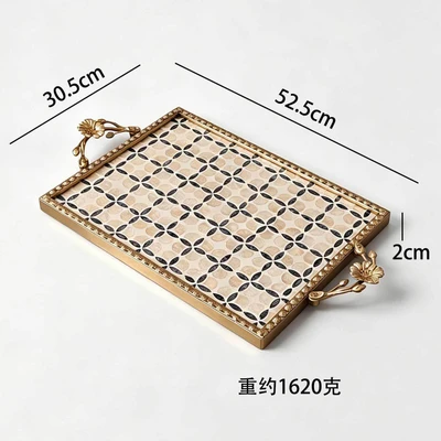 Three-dimensional flower handle-long four-leaf clover (weight 1620 grams)