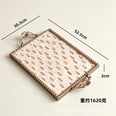 Three-dimensional flower handle-long mosaic (weight 1620 grams)