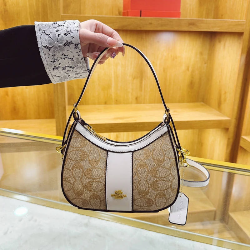 Cross-Border Women's Bags 2026 New Style High-End Elegant Underarm Bag Women's Printed Fashion Versatile Shoulder Crossbody Bag