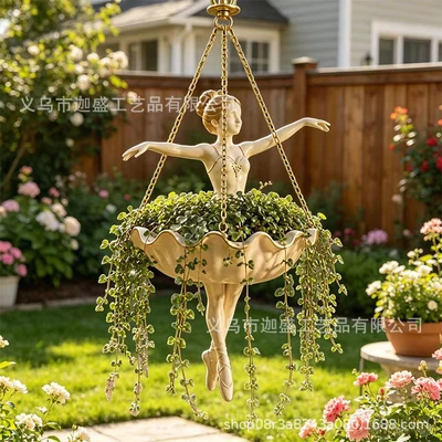 Ballet girl flowerpot