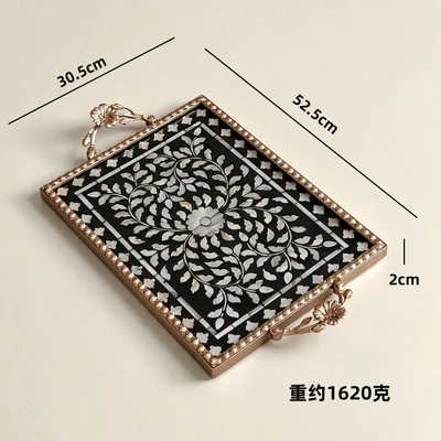 Three-dimensional flower handle-long black flower (weight 1620 grams)