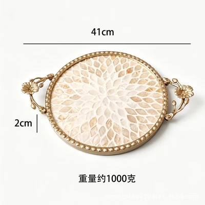 Three-dimensional flower handle-gold leaf (weight 1000 grams)