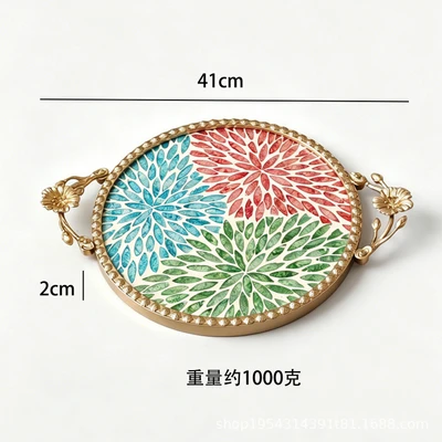 Three-dimensional flower handle-three-color flower (weight 1000 grams)