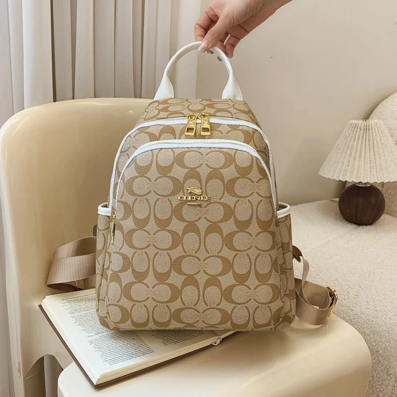 Cross-Border Women's Backpacks 2026 New Style High-End European and American Fashion Backpacks Casual Large-Capacity Travel Bags