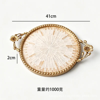 Three-dimensional flower handle-gilt (weight 1000 grams)