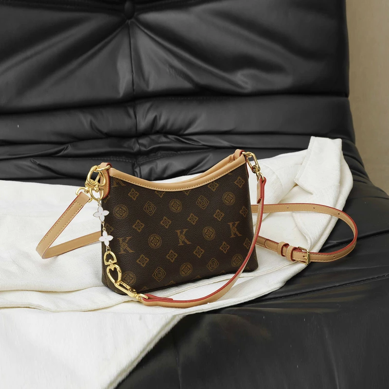 High-End Bags for Women 2026 New Large-Capacity Retro Handbag Printed Light Luxury Underarm Bag Single Shoulder Crossbody Bag