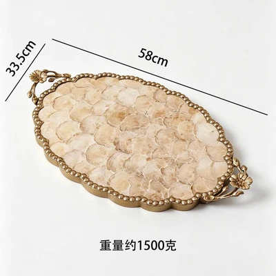 Three-dimensional flower handle-oval lace gold (weight 1500 grams)