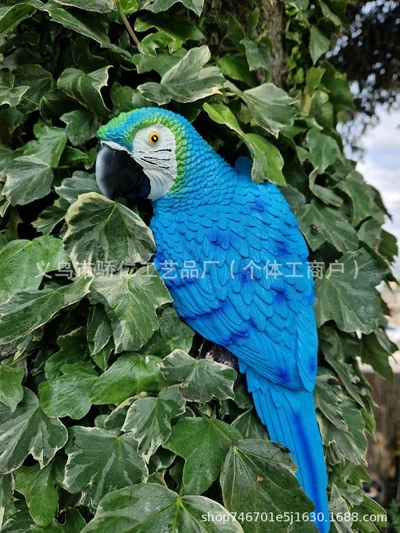Blue right parrot no. 1