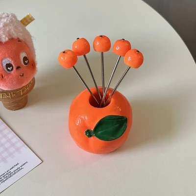 Orange base + 5 forks