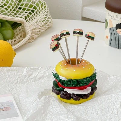 Hamburger base + 5 forks