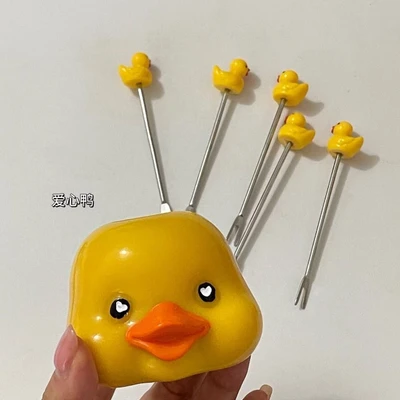 Little yellow duck base + 5 forks