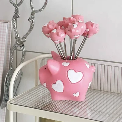 Love piggy base + 10 forks