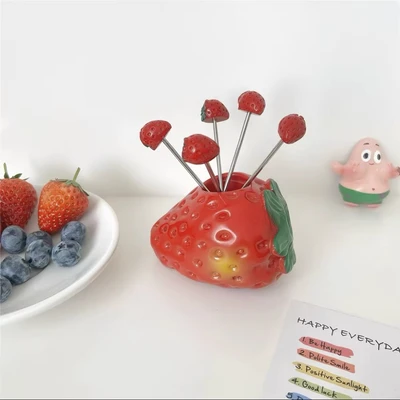 Strawberry base + 5 forks