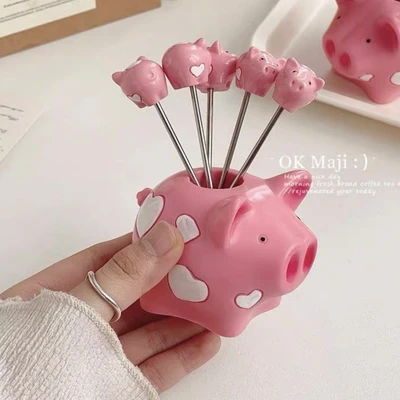 Love piggy base + 5 forks