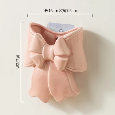 Pink ● Wall hanging bow vase