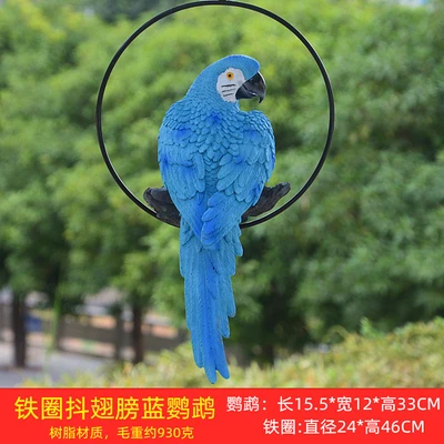 Iron circle blue king kong parrot