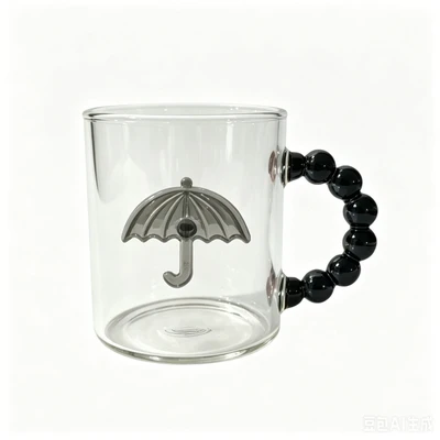 Three-dimensional umbrella cup [black model]