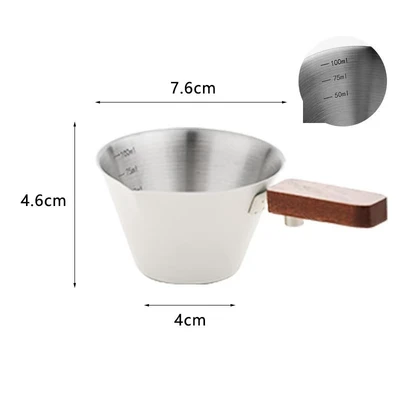 Square handle extraction cup (white)