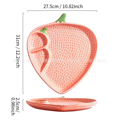 Pink dumpling plate