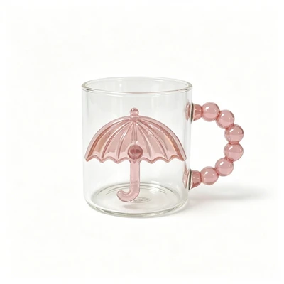 Three-dimensional umbrella cup [pink style]