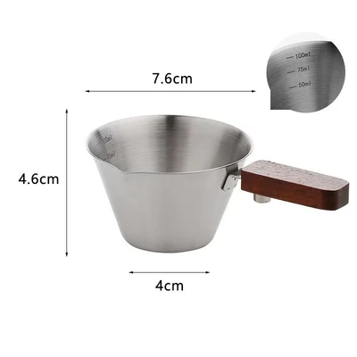 Square handle extraction cup (silver)
