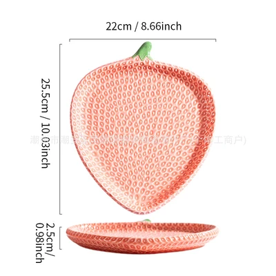 Pink 10inch large plate