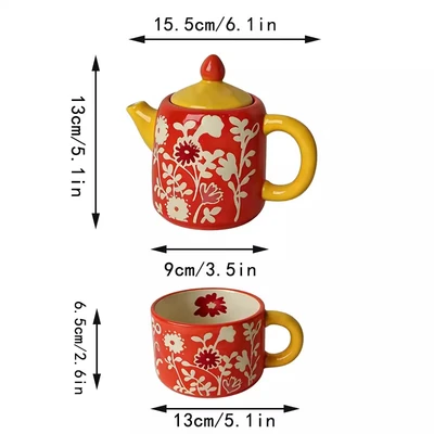 Mother and child teapot and cup set