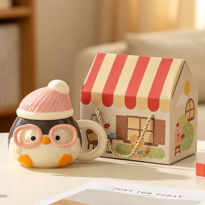 Pink Hat Penguin (Carry Case)