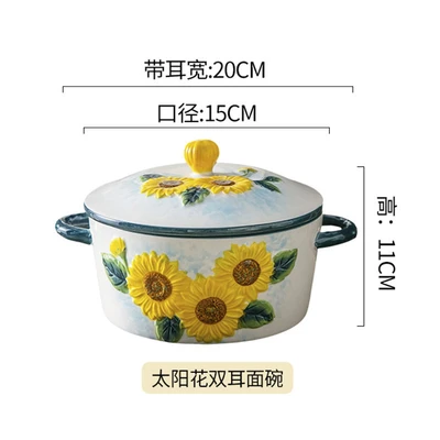 8inch double eared bowl 24 pcs/box