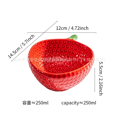 Red 5.8inch bowl