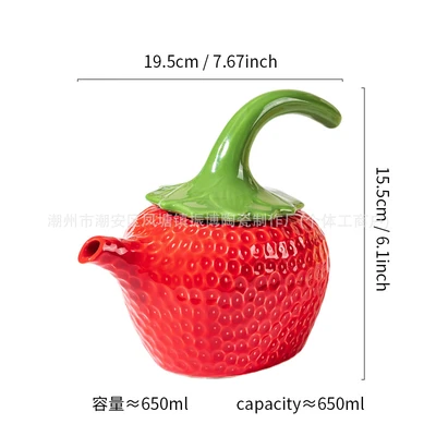 Red teapot