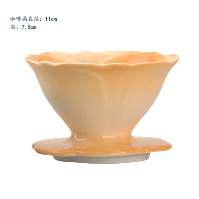 Single coffee leak gradient yellow