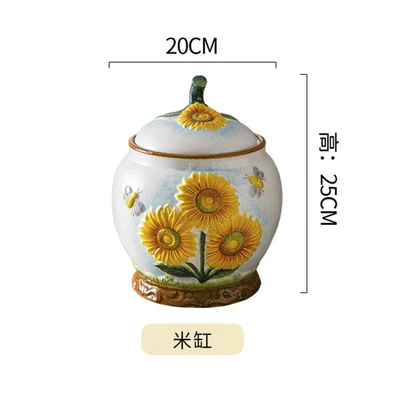 Rice cylinder large sealed jar 8 pieces/box