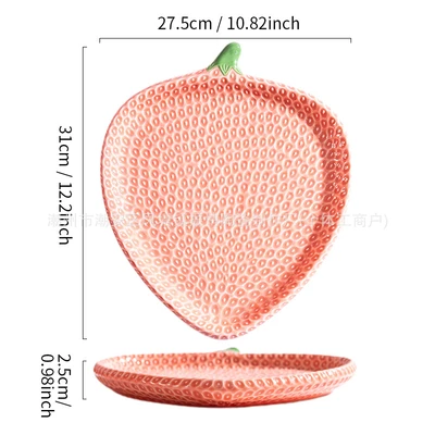 Pink 12inch large plate