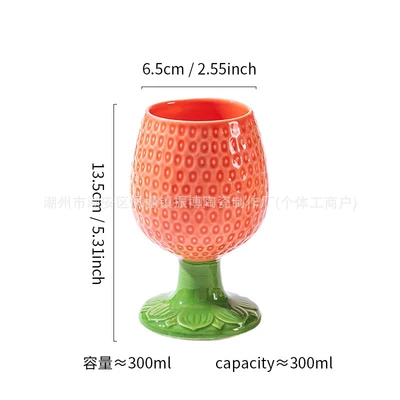 Pink wine glass