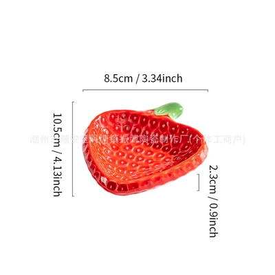 Red 4inch small plates