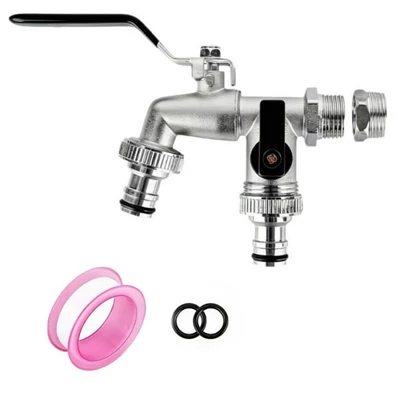 Lt-05-2 black handle faucet with adapter