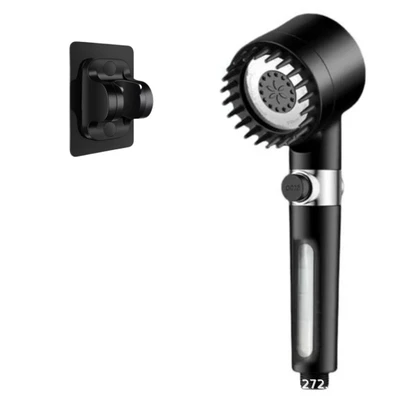 【sa-44】stylish black snowflake spray - one-handed spray + punch-free mount + 1 original cotton swab
