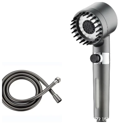 【sa-44】gun ash snowflake spray - one-handed spray + 1.5m water-plated gun ash pvc hose + 1 original cotton