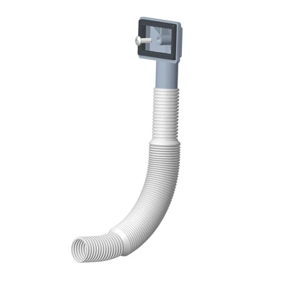 Square overflow pipe assembly