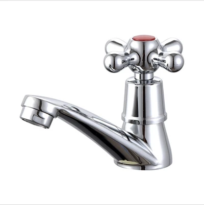 Iron faucet foreign trade 96 basin plastic core plum blossom wheel
