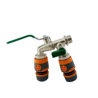 【lt-20】with two washing machine nozzles and quick connectors [green]