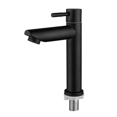 Sub-black stainless steel straight nozzle single cold Basin