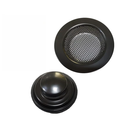 Two-piece set of plug + filter